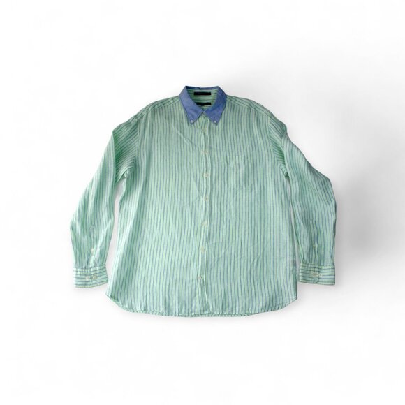 GANT Regular Fit "Hampton Linen" Button Down Shirt (XL) *EUC* - Picture 2 of 8